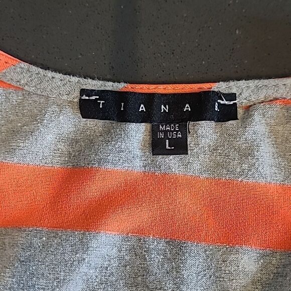 Tiana B. Gray and Neon Striped Dress - Picture 9 of 11